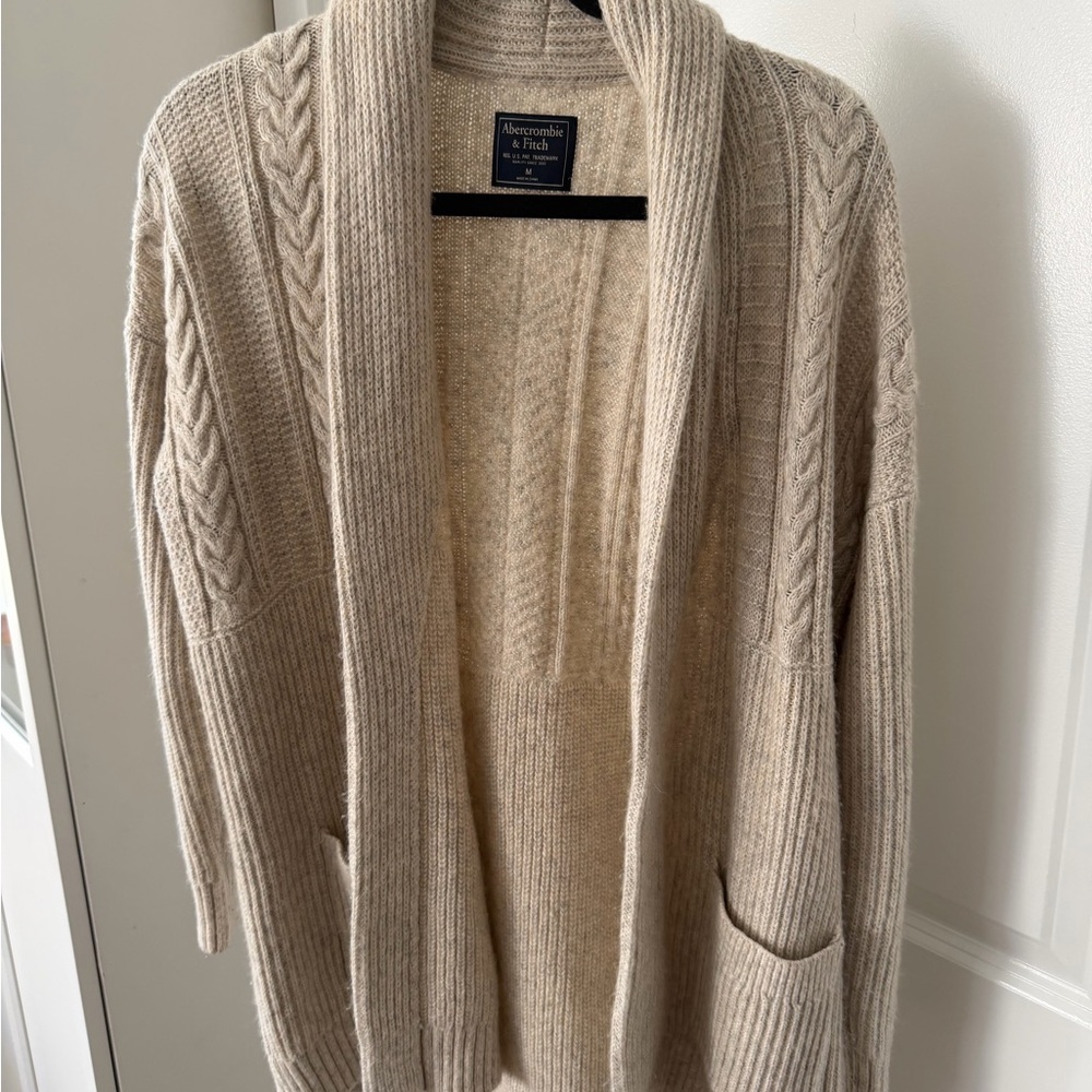 Abercrombie & Fitch Women's Tan Cardigan